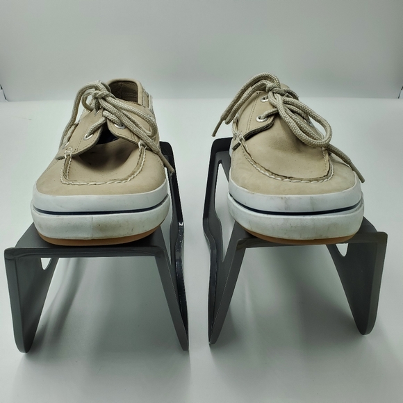 Sperry Top Sider Tan White Boat Shoes Mens sz 9M - Picture 3 of 8